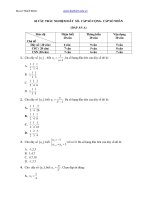 60 cau trac nghiem chuyen de day so toán 11 