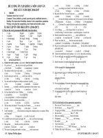 De cuong on tap hoc ky 1  Tieng Anh 11