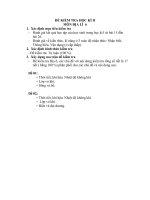 Đề kiểm tra học kì 2 môn địa lý lớp 6 7 