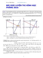 bai tap luyen thi hinh hoc phang 2016 luyen thi hinh hoc phang2016bai giai 