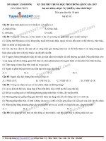 de thi thu thpt quoc gia mon sinh so gddt lam dong nam 2017 co dap an