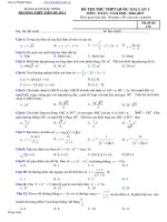 de thi thu mon toan dh tinh bac ninh