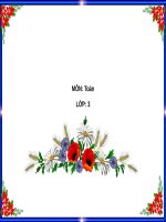 Giáo án điện tử lớp 3  Gap mot so len nhieu lan 