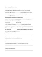 BAI TAP CAU NHAN MANH CAU HOI DUOI BI DONG