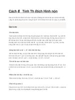 Tính thể tích hình nón và hình lăng trụ tam giác