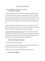 DỊCH VỤ LOGISTICS Ở VIỆT NAM