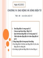 BÀI GIẢNG DAO ĐỘNG VÀ SÓNG ĐIỆN TỪ