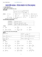 ung dung nguyen ham tich phan nguyen ham tich phan va ung dung 