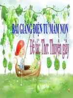 Bài giảng điện tử mầm non đề tài Thuyền giấy (lớp Lá)