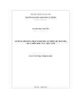 Áp dụng phương pháp umos để cải thiện dự báo pha mưa trên khu vực việt nam 