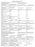 BÀI TẬP TRẮC NGHIỆM  HIDOCACBON HÓA HỌC 11 MỚI NHẤT.