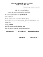 Giấy đề nghị thanh toán tháng 1 