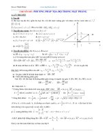 chuyen de phuong phap toa do trong mat phang on thi cap toc hinh hoc phang toa do 