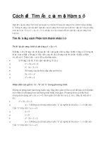 Cách để tìm ẩn của một hàm số