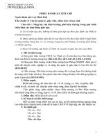 Phiếu đánh giá tiêu chí 1 của huệ 