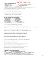 n tập bài 4, 5, 6 tiếng Anh lớp 10