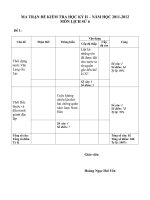 Đề kiểm tra học kì 2 môn lịch sử lớp 6 ,7,8,9 