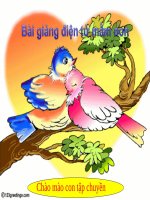 Bài giảng điện tử mầm non đề tài Chào mào con tập chuyền (lớp Lá)