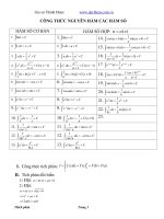 chuyen de toan tich phan hay lop12 toan tich phan 12 