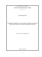 Tổng hợp và nghiên cứu cấu trúc phức chất kim loại chuyển tiếp với một số phối tử 4,4 điankylthiosemicacbazon 