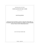 Đánh giá đa dạng sinh học vi sinh vật liên kết với hải miên tại vùng biển đà nẵng việt nam thông qua nghiên cứu metagennomics bằng kỹ thuật 16s rRNA miseq sequencing 