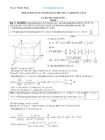 khoang cach va goc trong oxyz khoang cach va goc trong oxyz 