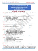 LÀM CHỦ KIẾN THỨC ĐỊNH TÍNH VỀ   KHỐI ĐA DIỆN QUA SƠ ĐỒ TƯ DUY  BÀI TẬP TỰ LUYỆN