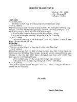 Đề kiểm tra học kì 2 môn công nghệ lớp 8 