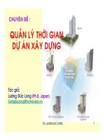 Quản lí thời gian trong dự án
