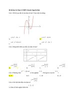 Đề thi học kì I lớp 12 THPT Chuyên Nguyễn Huệ