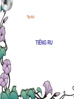 Giáo án điện tử lớp 3  TD tieng ru 