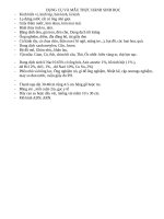 DỤNG cụ và mẫu thực HÀNH SINH học 