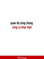 Quan Hệ Công Chúng Công Cụ Thực Hiện