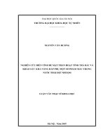 Nghiên cứu biến tính bề mặt than hoạt tính trà bắc và khảo sát khả năng hấp phụ một số phẩm màu trong nước thải dệt nhuộm 