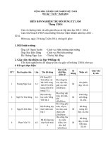 Biên bản nghiệm thu đồ dùng tự làm tháng 5 