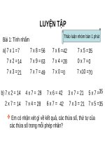 Giáo án điện tử lớp 3  Luyen tap trang 32 