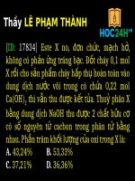 Lý thuyết và bài tập về Este