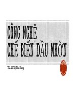công nghệ chế biến dầu nhờn