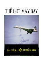 Bài giảng điện tử mầm non đề tài Thế giới máy bay (lớp Lá)