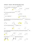 Đề thi học kì I-chuyên đh sư phạm hà nội