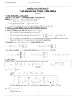 chuyen de khao sat ham so va cac bai toan lien quan chuyen de khao sat ham so va cac bai toan lien quan 