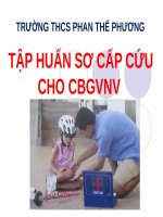 TẬP HUẤN SƠ CẤP CỨU CHO CBGVNV
