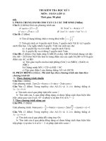 de thi hk 1 de thi hk 1  toán 11