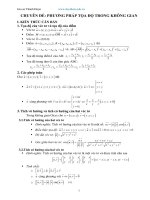 chuyen de phuong phap toa do trong khong gian 12 chuyen de phuong phap toa do trong khong gian on thi tnthpt 