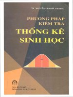 Phương pháp kiểm tra thống kê sinh học   phần 1 
