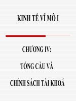 Kinh tế vĩ mô  101204   chuong 4   tong cau va CSTK (gui SV)