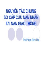 NGUYÊN TẮC CHUNG SƠ CẤP CỨU NẠN NHÂN TAI NẠN GIAO THÔNG