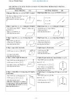 cac bai toan co ban ve phuong trinh mat phang duong thang tom luoc co ban cac dang toan mat phang duong thang oxyz 