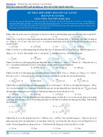 SỰ THAY ĐỔI CHIỀU DÀI CON LẮC LÒ XO  (BÀI TẬP TỰ LUYỆN) 