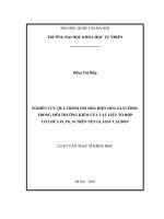 Nghiên cứu quá trình oxi hóa điện hóa glycerol trong môi trường kiềm của vật liệu tổ hợp có chứa pt, pd, ni trên nền glassy cacbon 